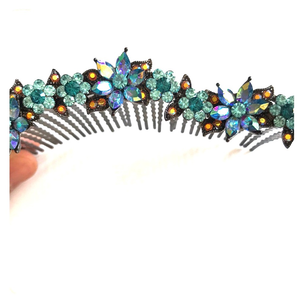 Soho wrap hair comb with Swarovski
